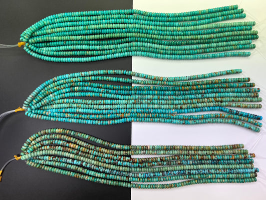 8mm High Quality Turquoise Rondelle beads
