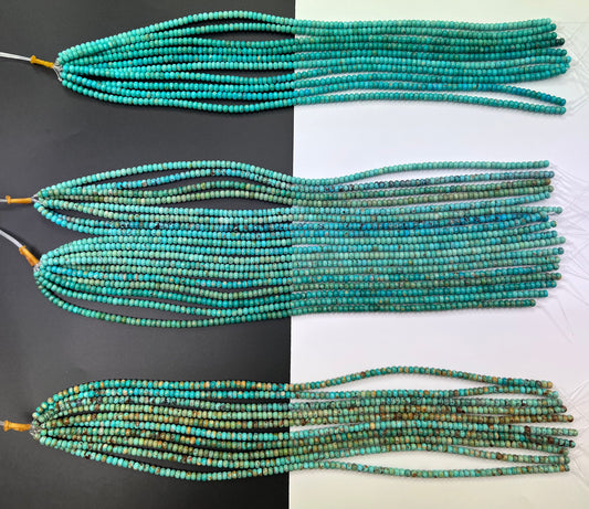6mm High Quality Turquoise Rondelle beads