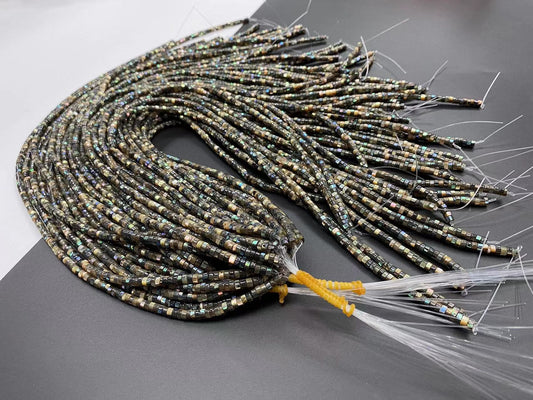 2x4mm Abalone Shell Heishi Beads 16 inches