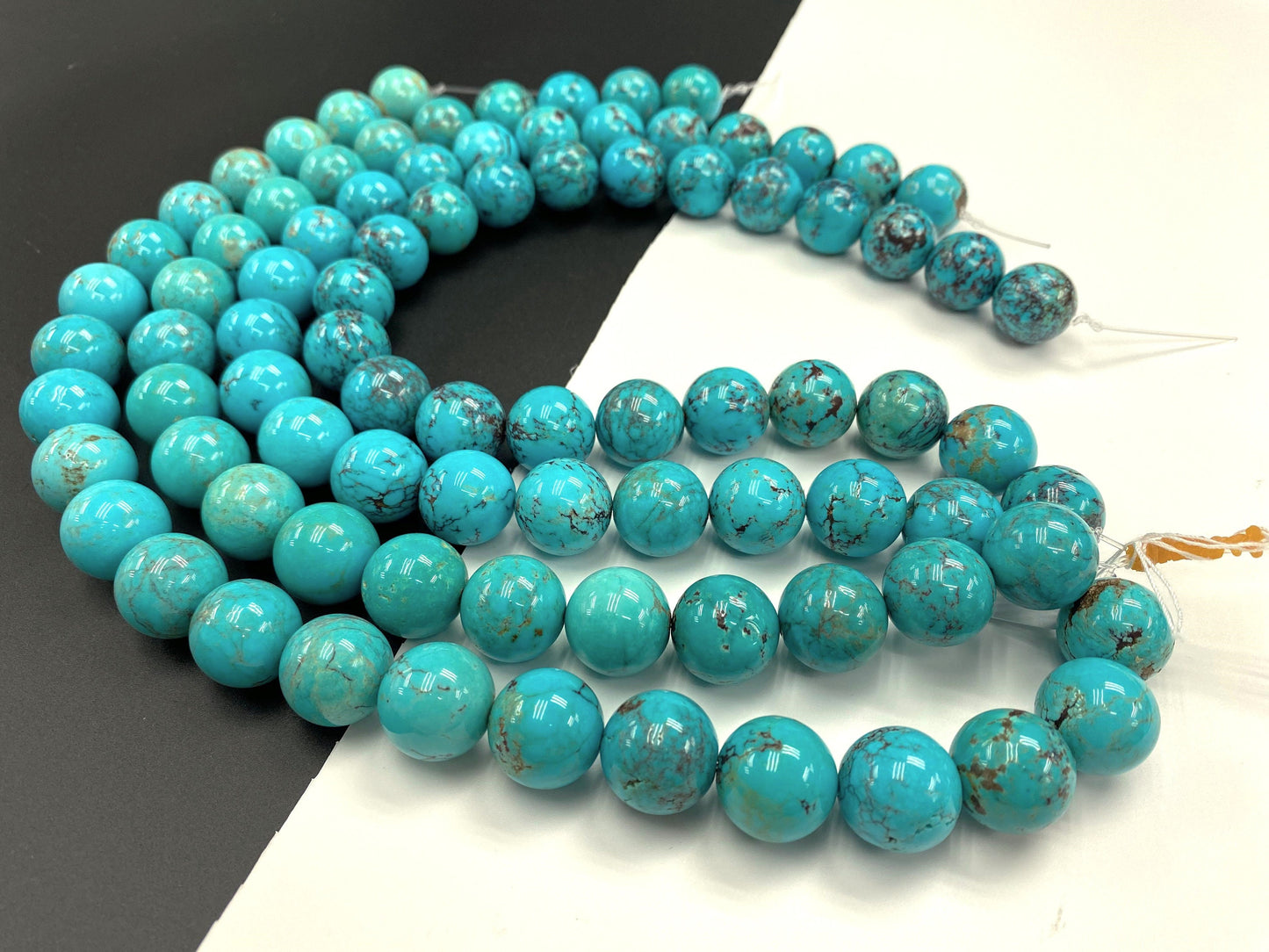 Natural Turquoise Round Beads Strand 18mm 16 inches (High Quality)