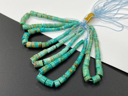 Turquoise Heishi beads Graduate 4mm-6mm (Natural|Good Quality)