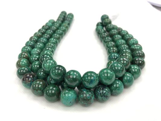 Chrysocolla Round Beads 14mm Strand 16 inches