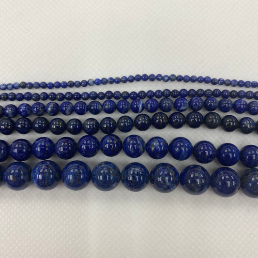 Natural Lapis Lazuli Round Beads strand 2mm 3mm 5mm 6mm 8mm 10mm