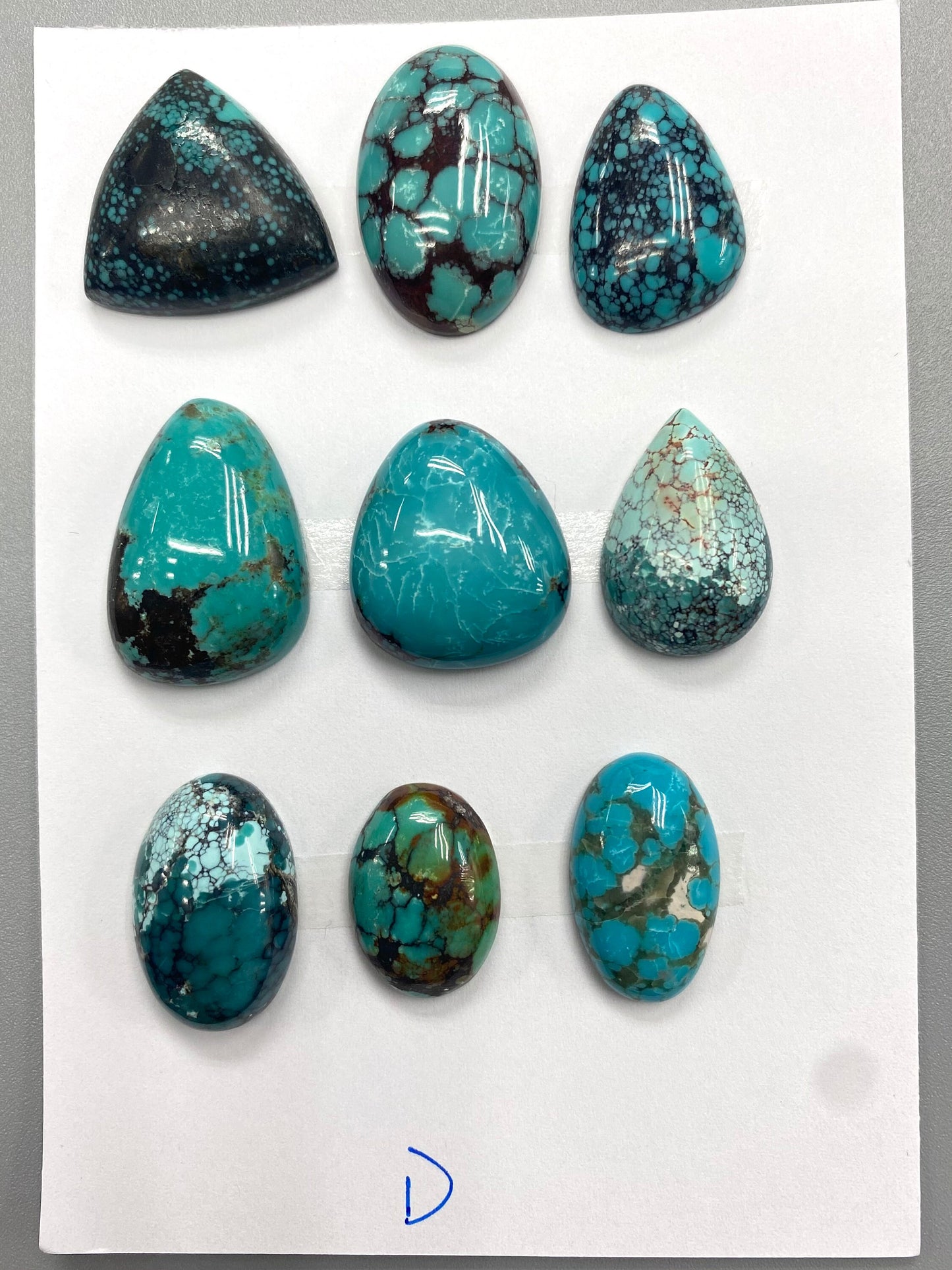 Natural Irregular Turquoise Cabochons