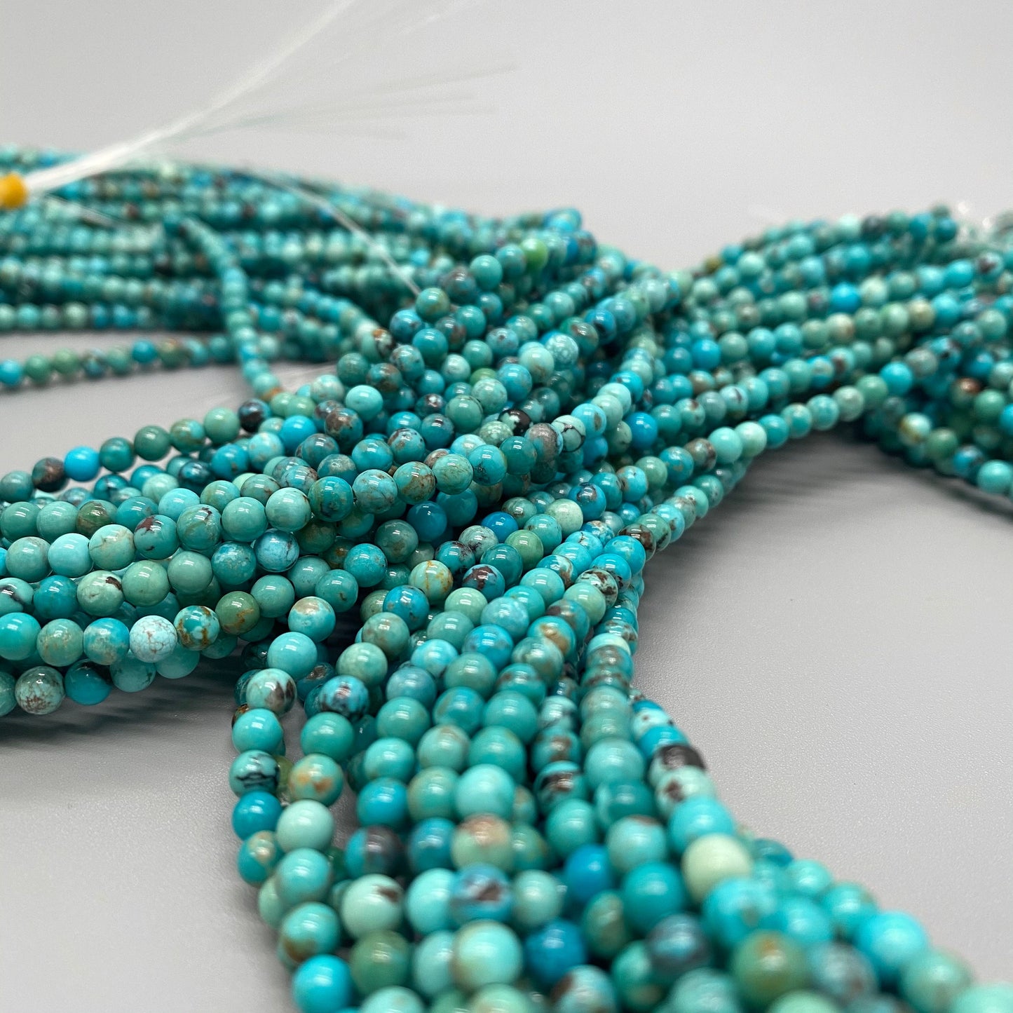 Natural good quality Turquoise beads strand 16 inches  4mm 5mm 6mm