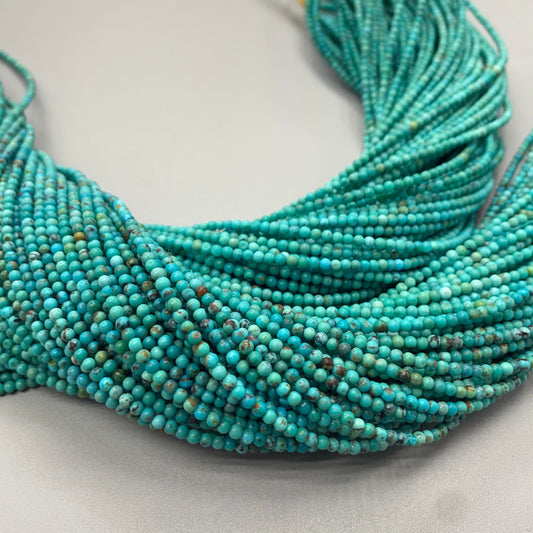 Natural Turquoise beads strand 16 inches 2.5mm-2.8mm