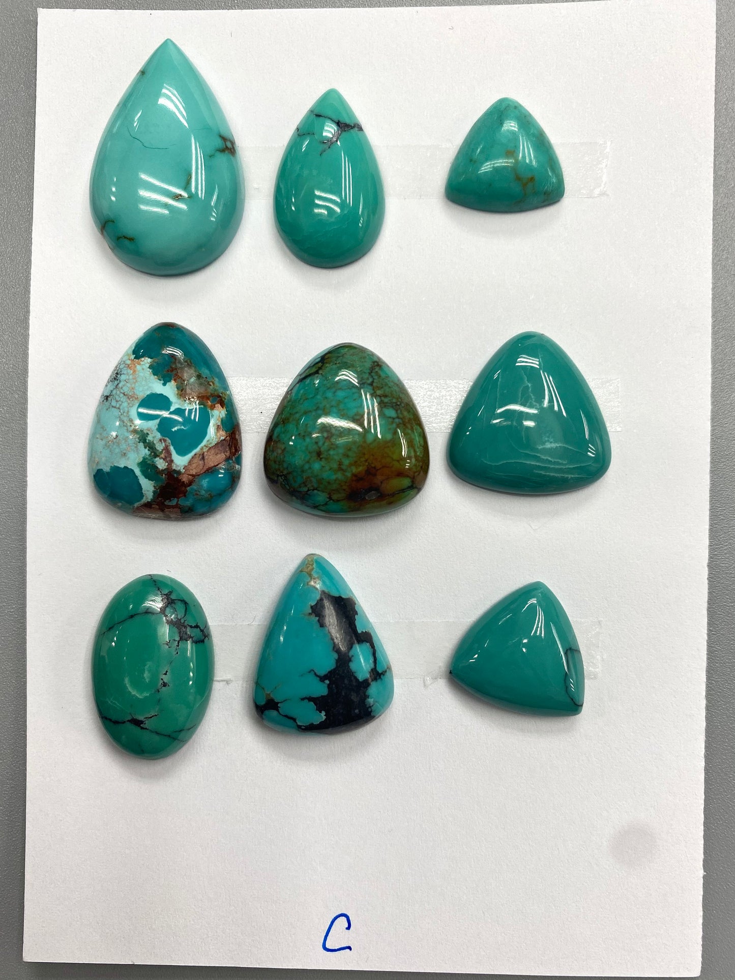 Natural Irregular Turquoise Cabochons