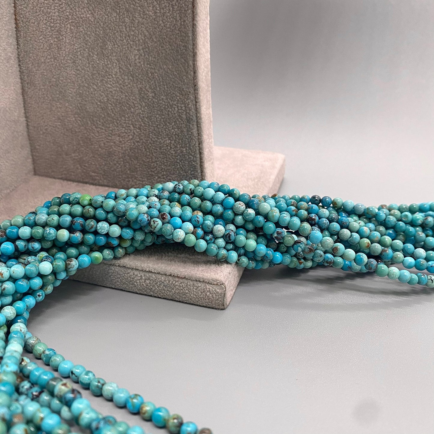 Natural good quality Turquoise beads strand 16 inches  4mm 5mm 6mm