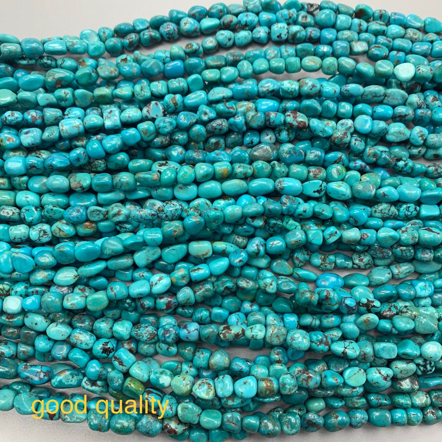 Natural Turquoise Nugget Beads 16'inch 5x5mm-- 7x9mm