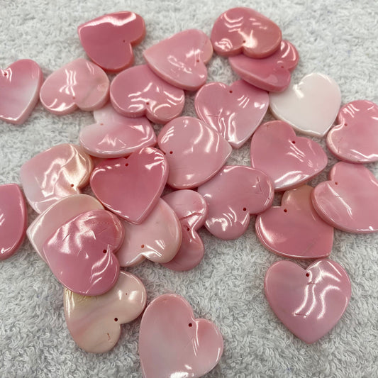 Defective Product Queen Conch Shell heart shape loose pieces 25mm