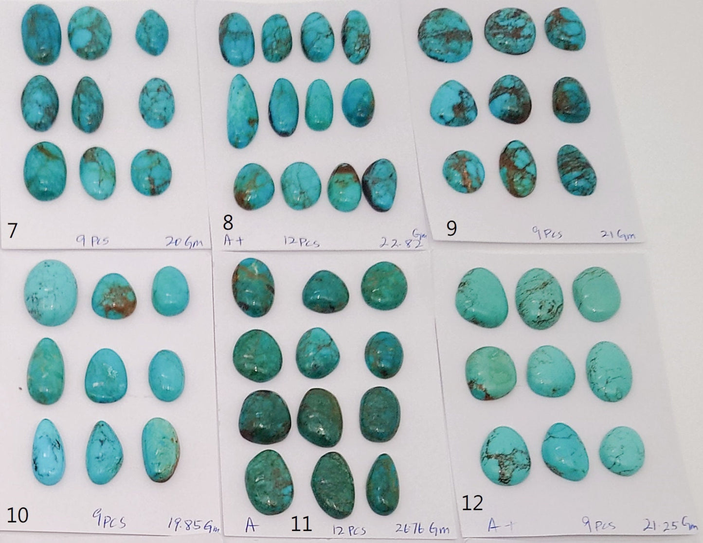 Natural Irregular Turquoise Cabochons