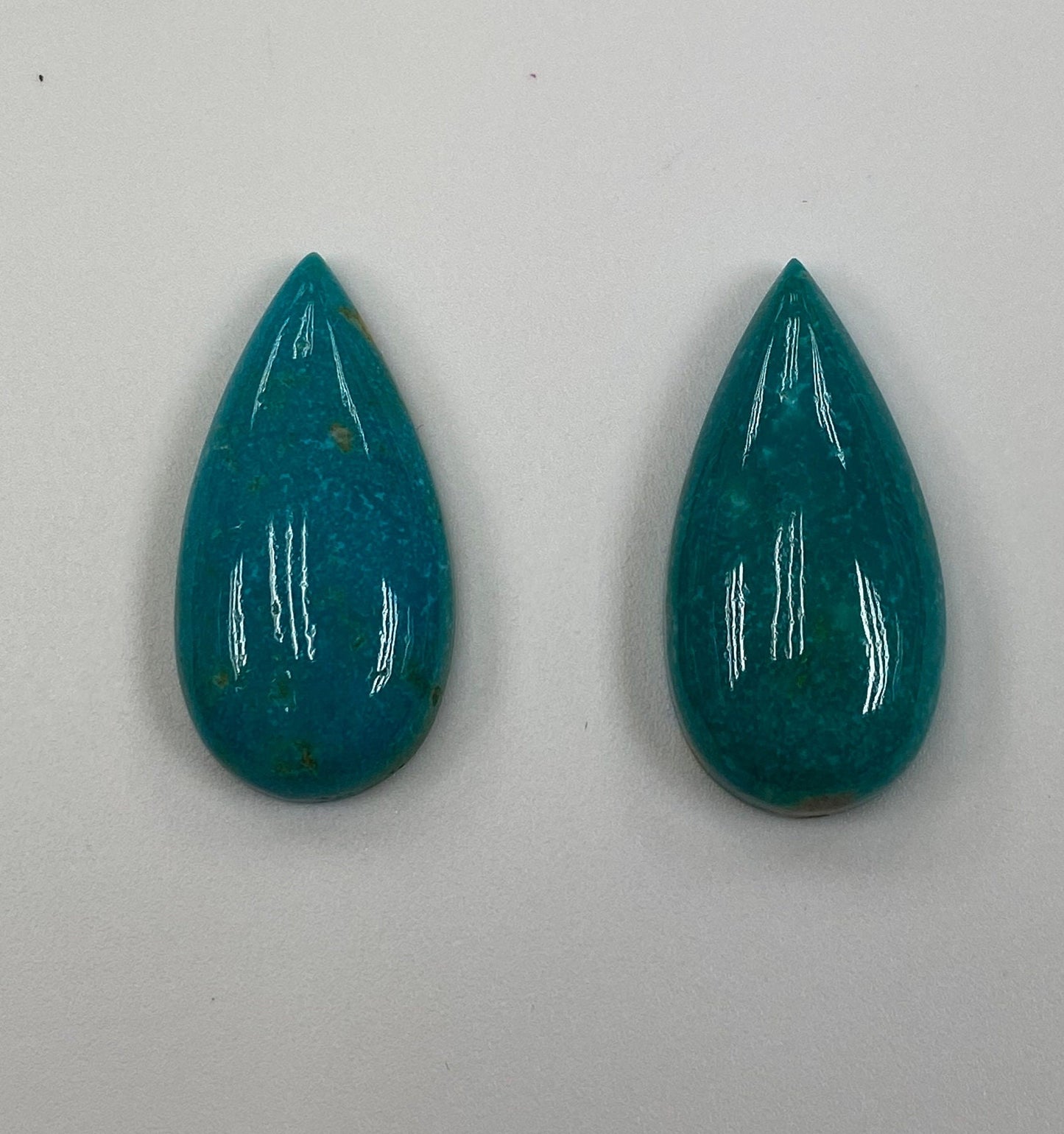 Natural Turquoise Tear Drop Cabochon 15x30m