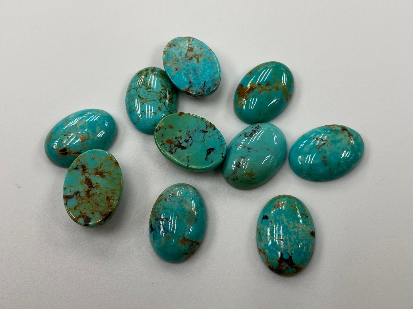 Natural Turquoise Oval Cabs 13X18mm 18X25mm