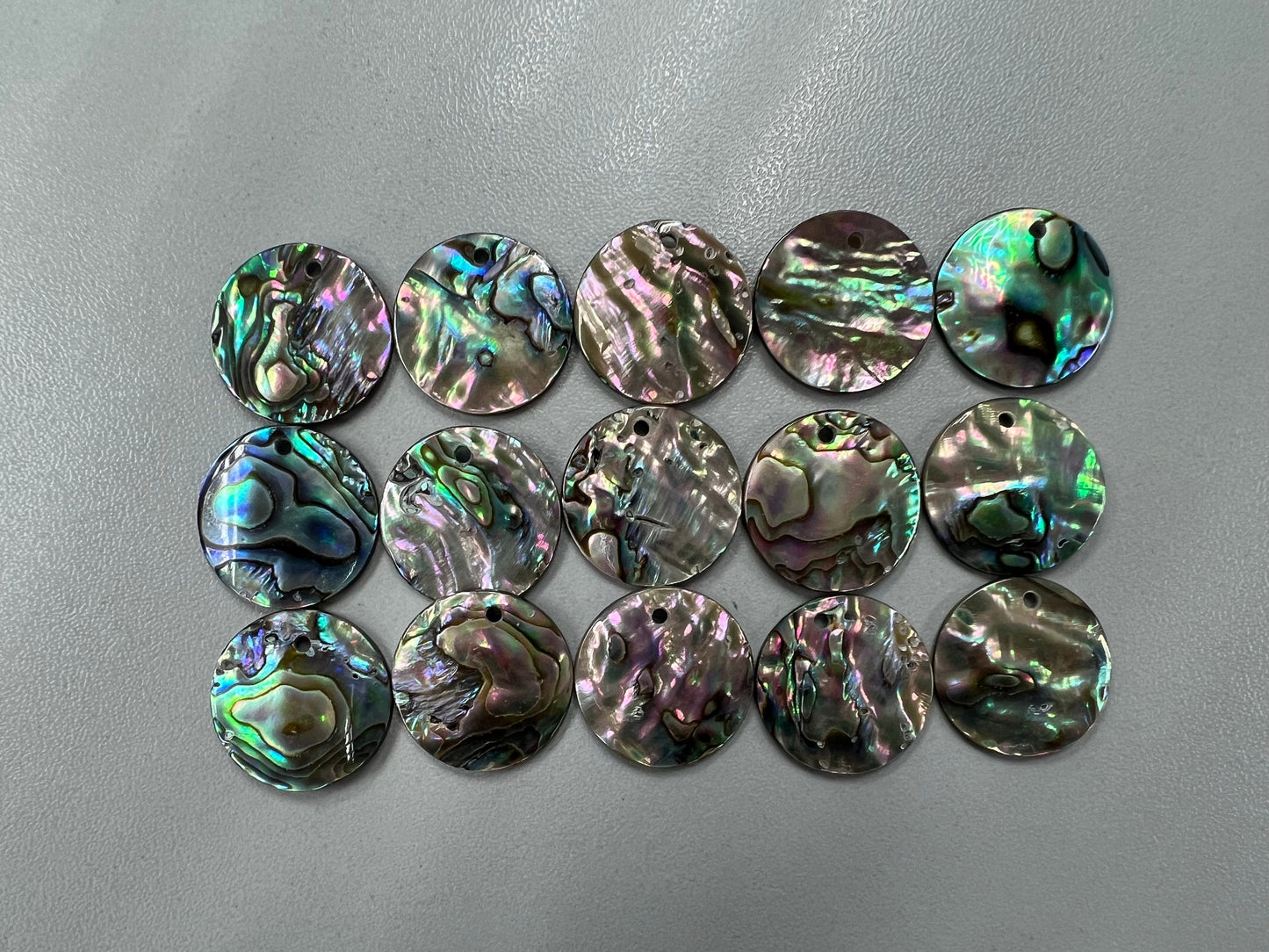 Natural Abalone Shell Round Loose Piece 20mm