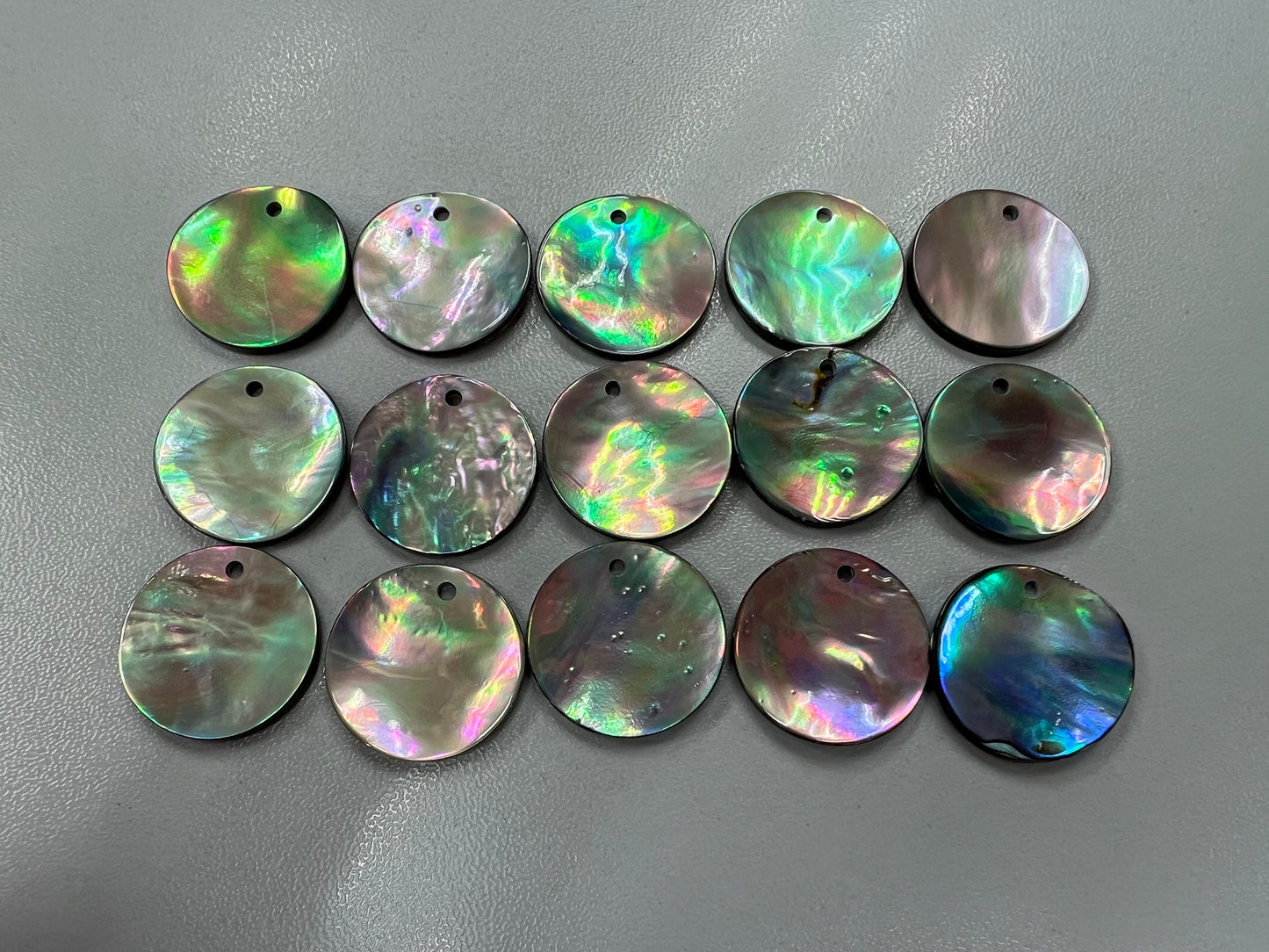 Natural Abalone Shell Round Loose Piece 20mm