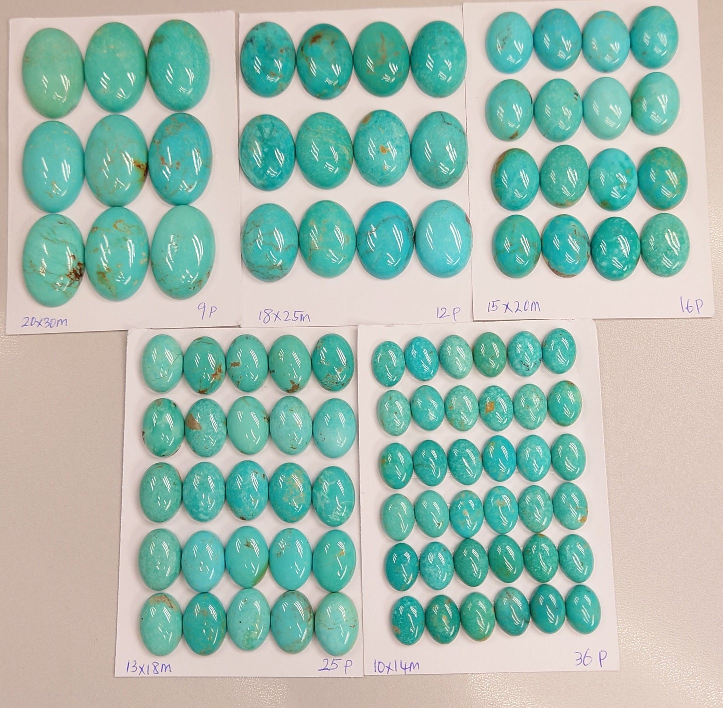 Natural Turquoise Oval Cabs 10x14mm 13x18m 15x20m 18x25m 20x30m