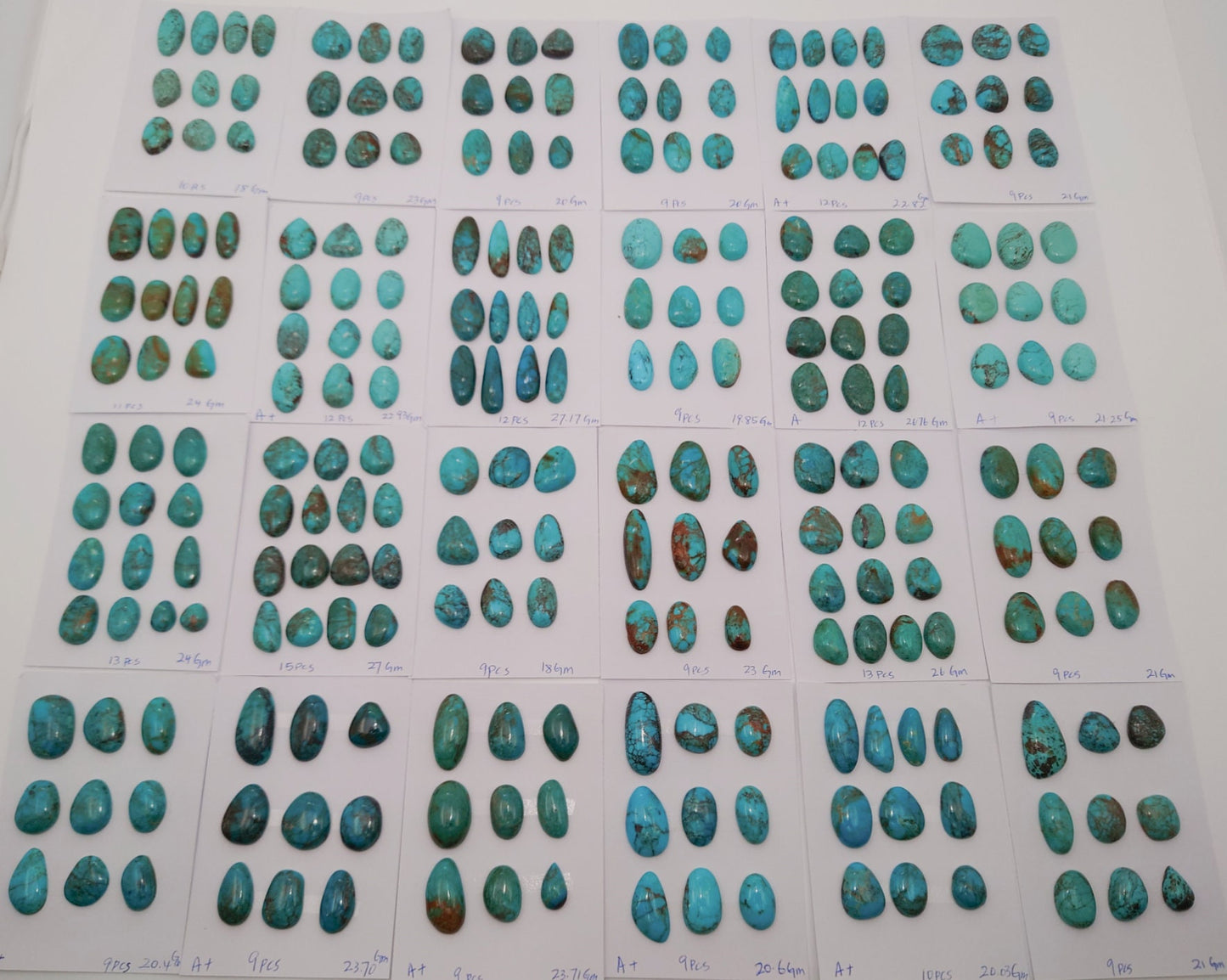 Natural Irregular Turquoise Cabochons