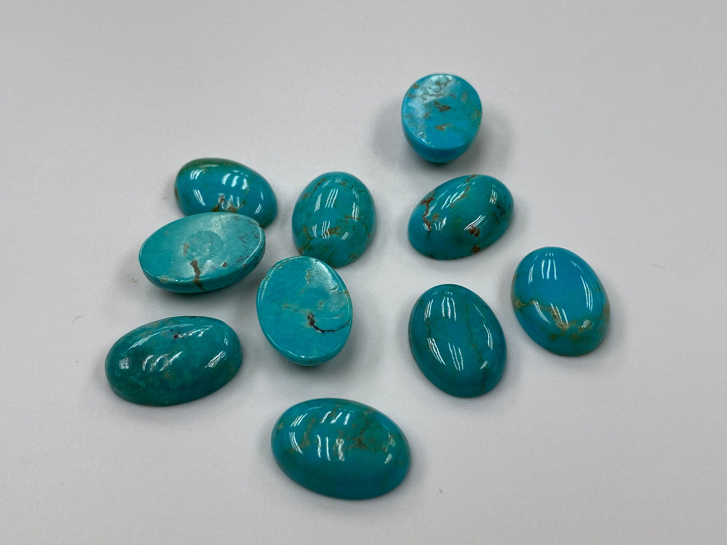 Natural Turquoise Oval Cabs 13X18mm 18X25mm